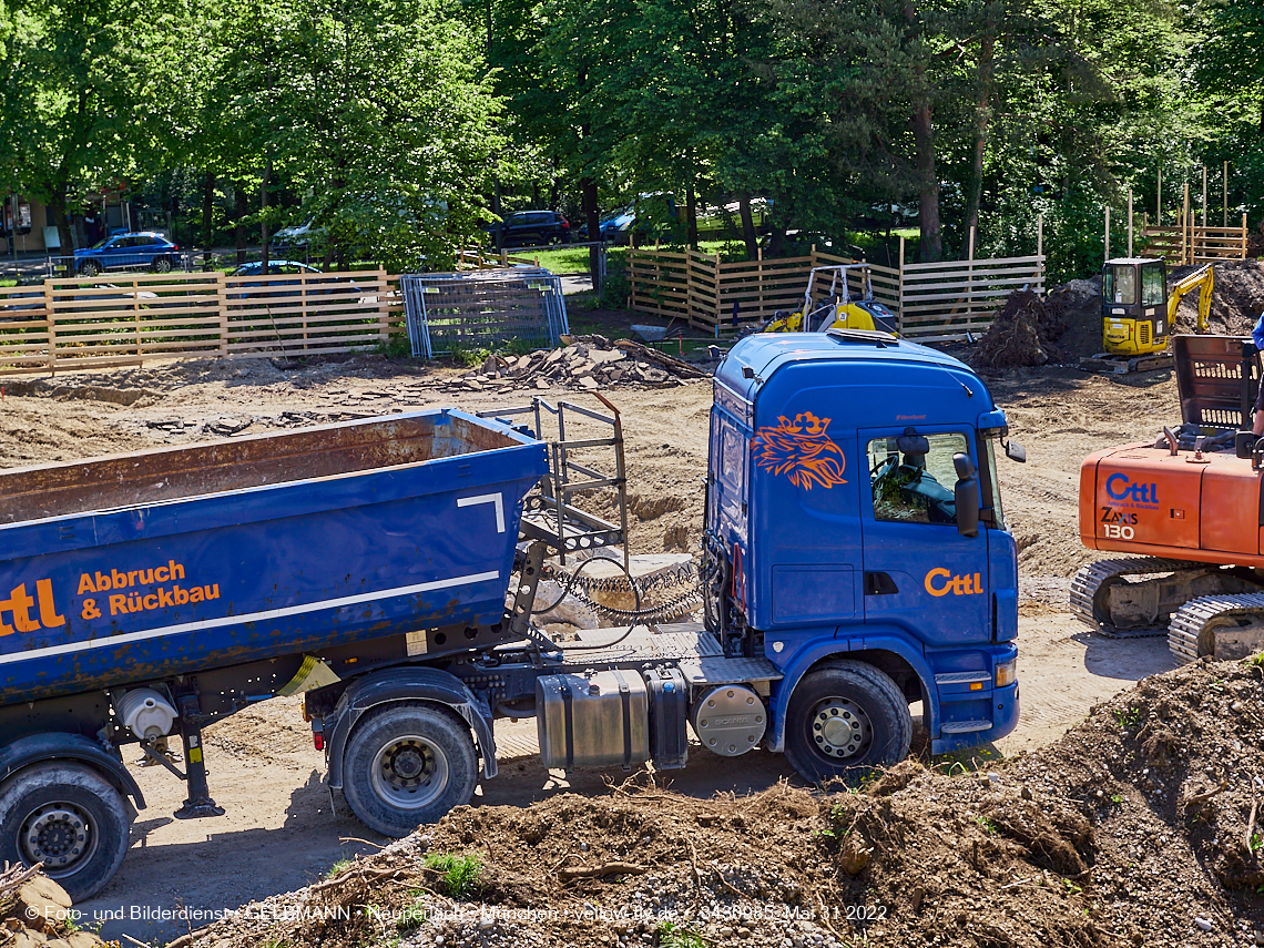 31.05.2022 - Baustelle am Haus für Kinder in Neuperlach